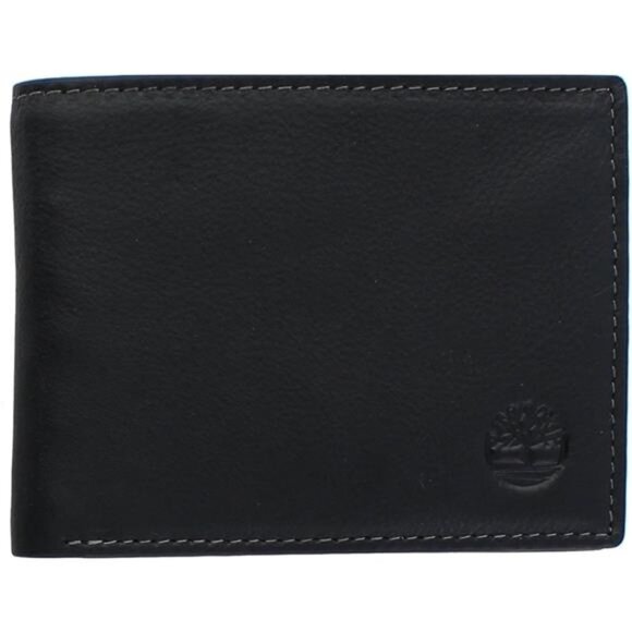 Men's Leather RFID Bifold Wallet Black